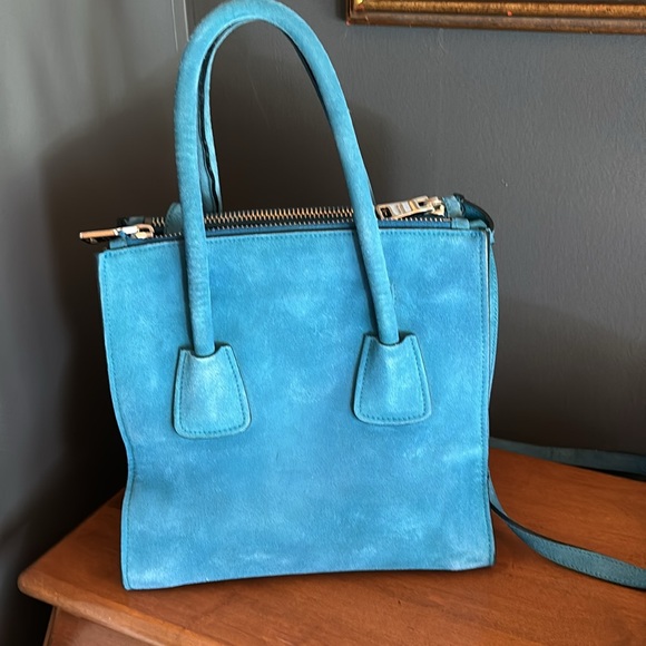 Authentic Prada suede twin tote - Picture 4 of 10